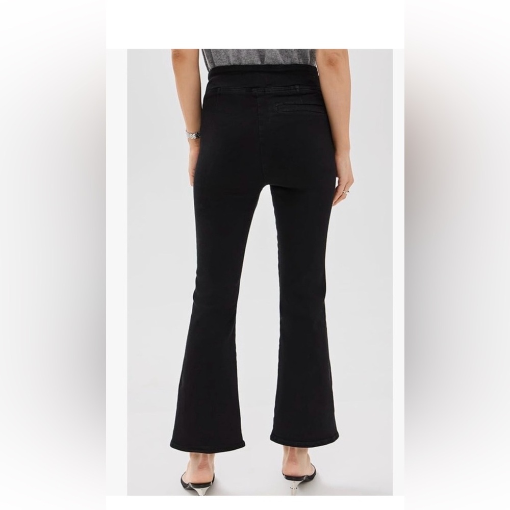 Frame JetSet Crop Mini Boot Pintuck Flare Jean Size 1 - Picture 2 of 11